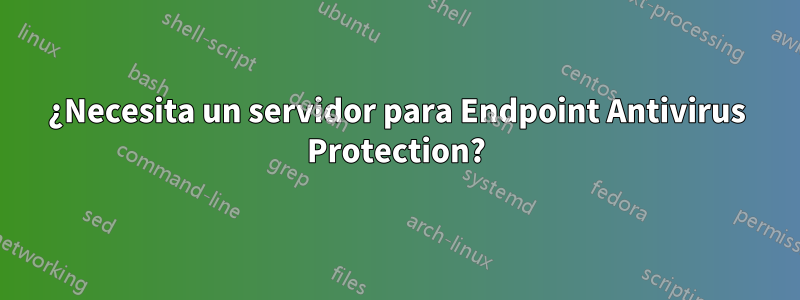¿Necesita un servidor para Endpoint Antivirus Protection?