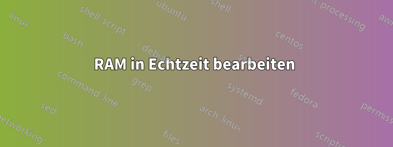 RAM in Echtzeit bearbeiten