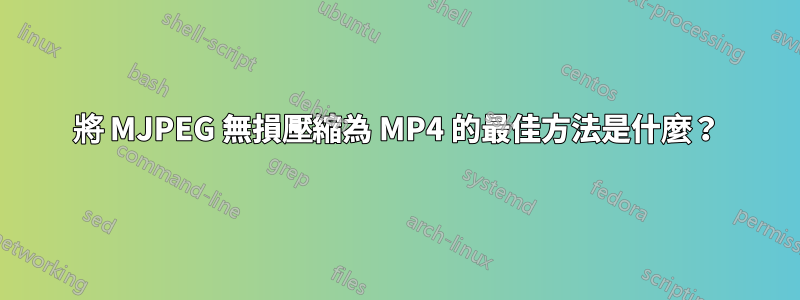 將 MJPEG 無損壓縮為 MP4 的最佳方法是什麼?