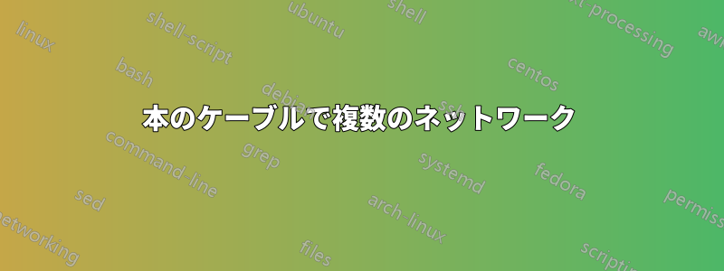 1本のケーブルで複数のネットワーク