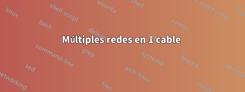 Múltiples redes en 1 cable