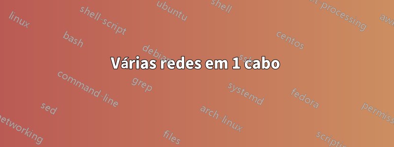 Várias redes em 1 cabo