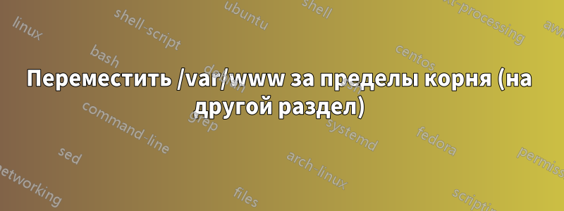 Переместить /var/www за пределы корня (на другой раздел)
