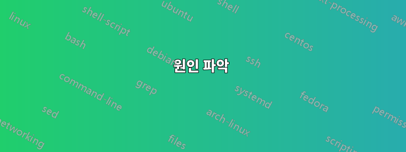 원인 파악
