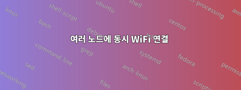 여러 노드에 동시 WiFi 연결