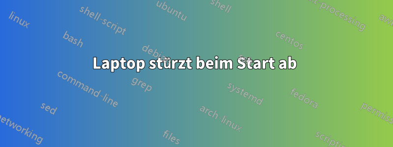 Laptop stürzt beim Start ab