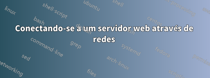 Conectando-se a um servidor web através de redes