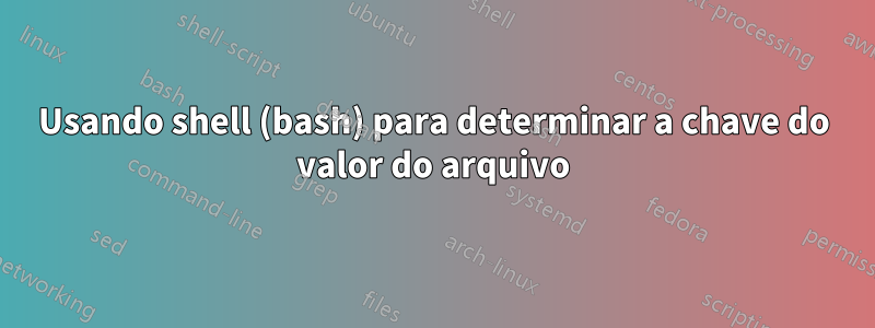 Usando shell (bash) para determinar a chave do valor do arquivo