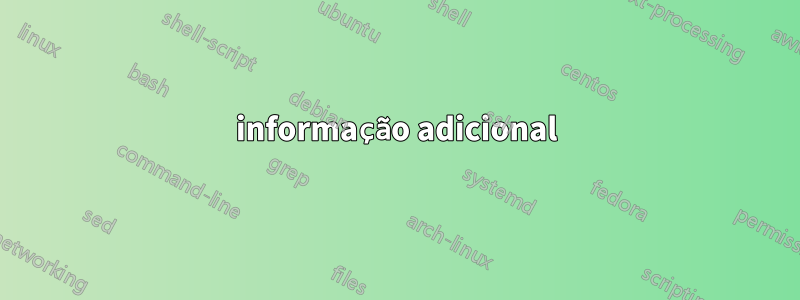 informação adicional