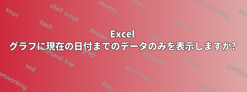 Excel グラフに現在の日付までのデータのみを表示しますか?