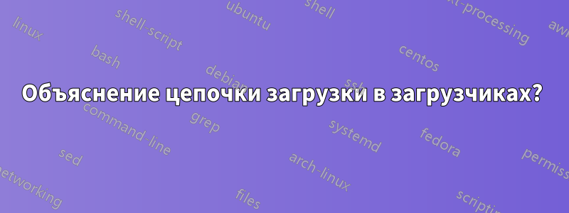 Объяснение цепочки загрузки в загрузчиках?