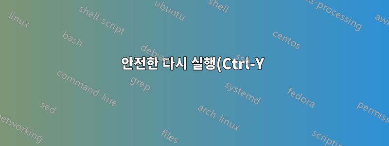 안전한 다시 실행(Ctrl-Y)