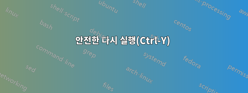 안전한 다시 실행(Ctrl-Y)