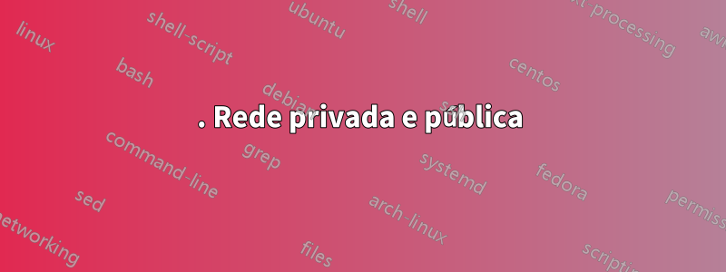 1. Rede privada e pública