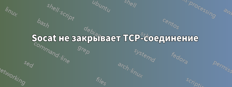 Socat не закрывает TCP-соединение