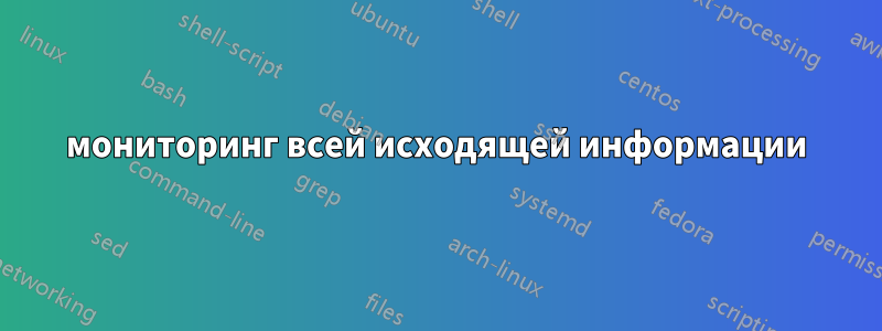 мониторинг всей исходящей информации