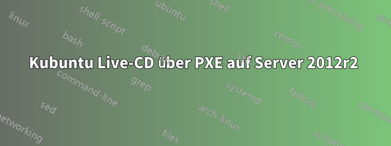 Kubuntu Live-CD über PXE auf Server 2012r2