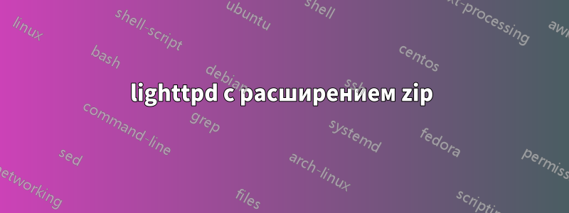 lighttpd с расширением zip