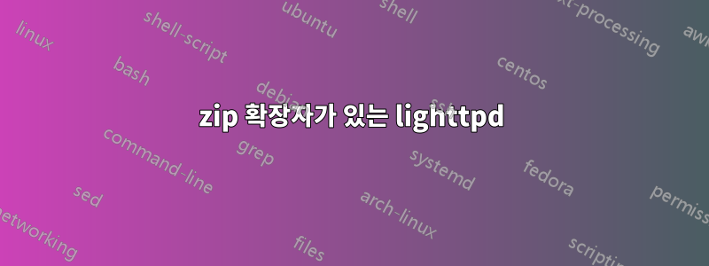 zip 확장자가 있는 lighttpd