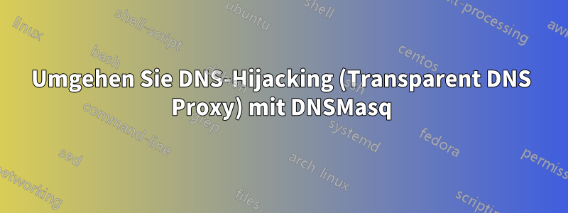 Umgehen Sie DNS-Hijacking (Transparent DNS Proxy) mit DNSMasq