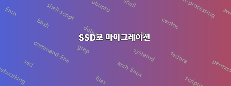 SSD로 마이그레이션