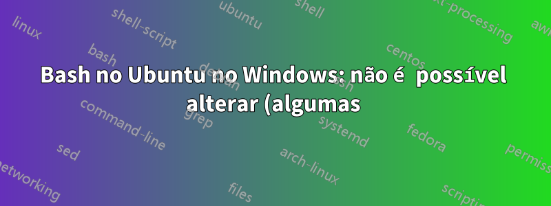 Bash no Ubuntu no Windows: não é possível alterar (algumas) cores de diretório