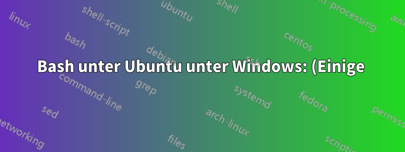 Bash unter Ubuntu unter Windows: (Einige) Verzeichnisfarben können nicht geändert werden