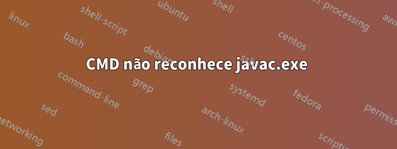 CMD não reconhece javac.exe