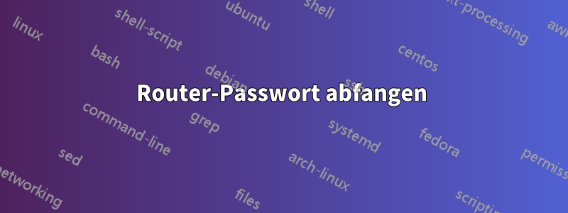 Router-Passwort abfangen
