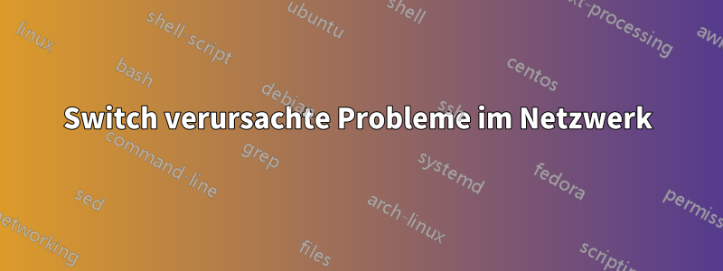 Switch verursachte Probleme im Netzwerk
