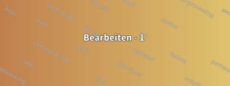 Bearbeiten - 1