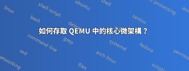 如何存取 QEMU 中的核心微架構？