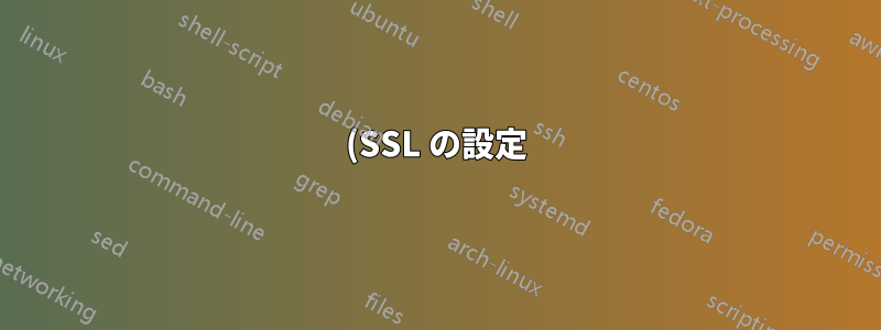 (SSL の設定) /etc/nginx/nginx.conf の "ssl_certificate" ディレクティブの引数の数が無効です