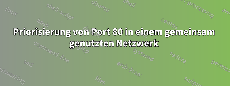 Priorisierung von Port 80 in einem gemeinsam genutzten Netzwerk