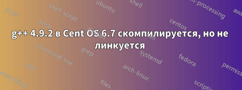 g++ 4.9.2 в Cent OS 6.7 скомпилируется, но не линкуется