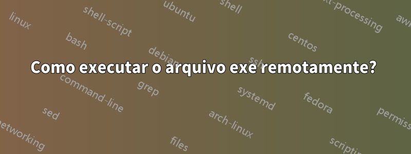 Como executar o arquivo exe remotamente?