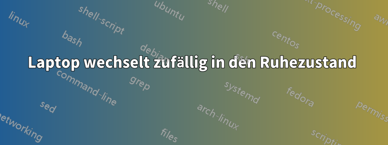 Laptop wechselt zufällig in den Ruhezustand