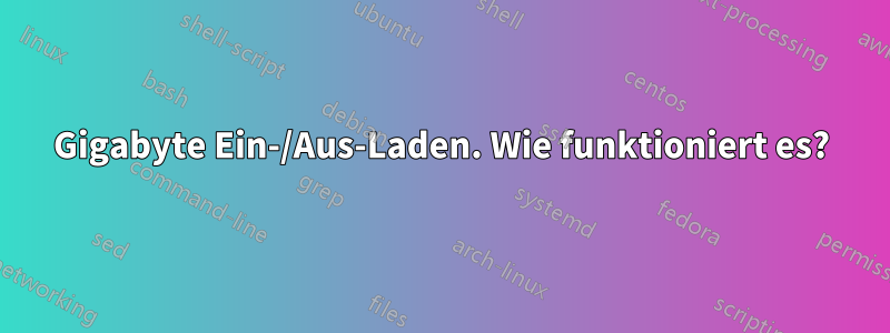 Gigabyte Ein-/Aus-Laden. Wie funktioniert es?