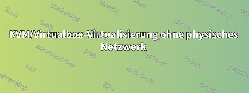 KVM/Virtualbox-Virtualisierung ohne physisches Netzwerk