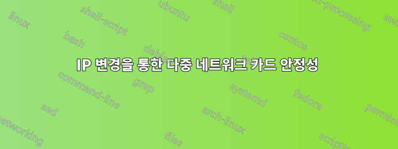 IP 변경을 통한 다중 네트워크 카드 안정성