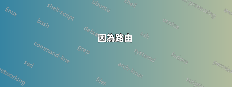 因為路由