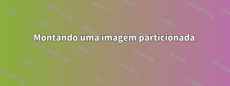 Montando uma imagem particionada