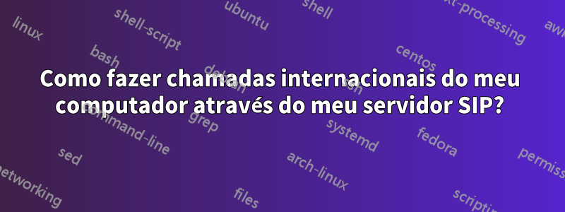 Como fazer chamadas internacionais do meu computador através do meu servidor SIP?