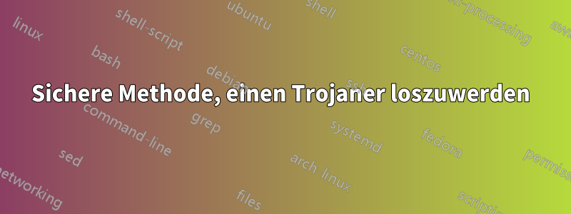 Sichere Methode, einen Trojaner loszuwerden 