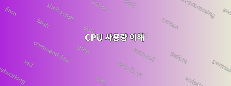 CPU 사용량 이해