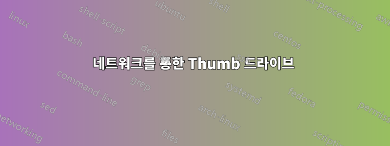 네트워크를 통한 Thumb 드라이브