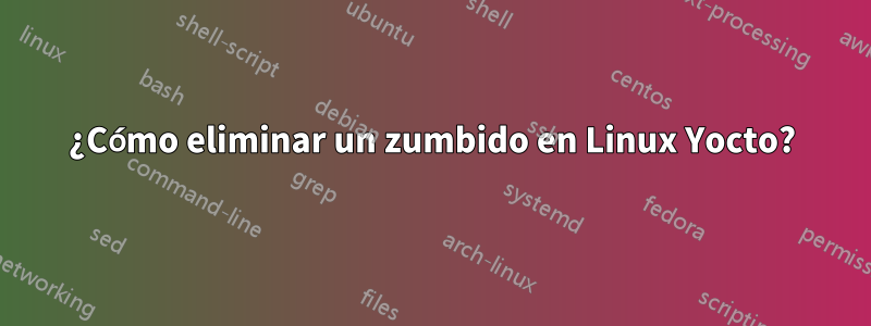 ¿Cómo eliminar un zumbido en Linux Yocto?