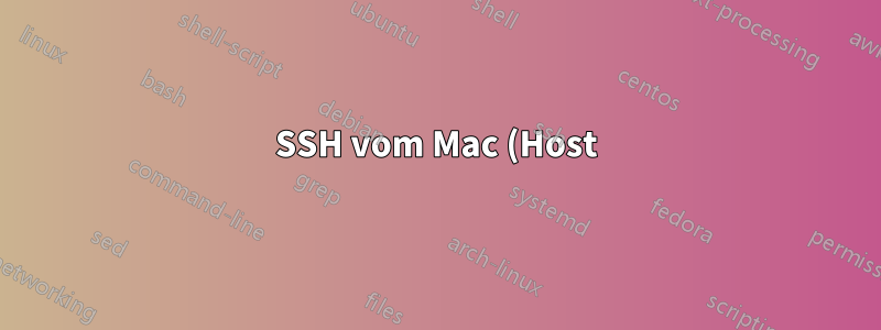 SSH vom Mac (Host) zur virtuellen Maschine mit Windows 10 (Gast)