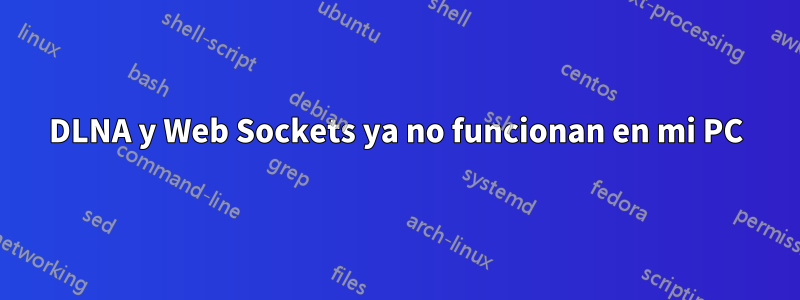 DLNA y Web Sockets ya no funcionan en mi PC