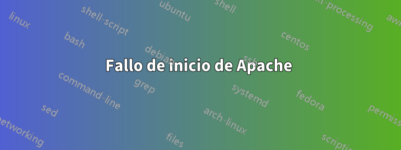 Fallo de inicio de Apache